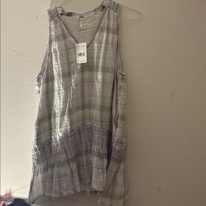 Free People Run With Me Plaid Dress Medium